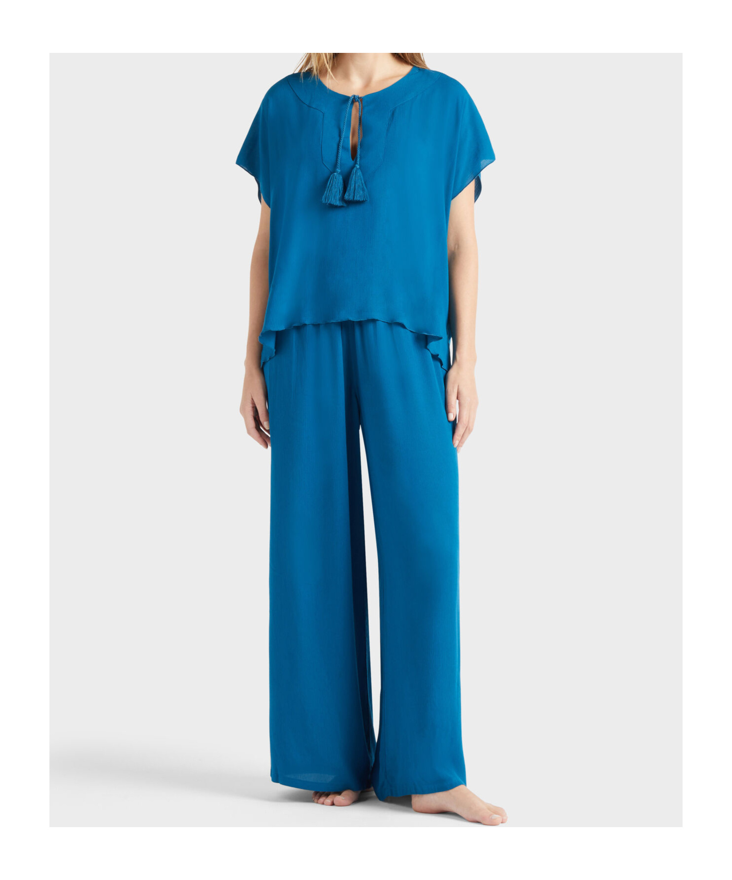 Shop Vilebrequin Crew Neck Top In Blue