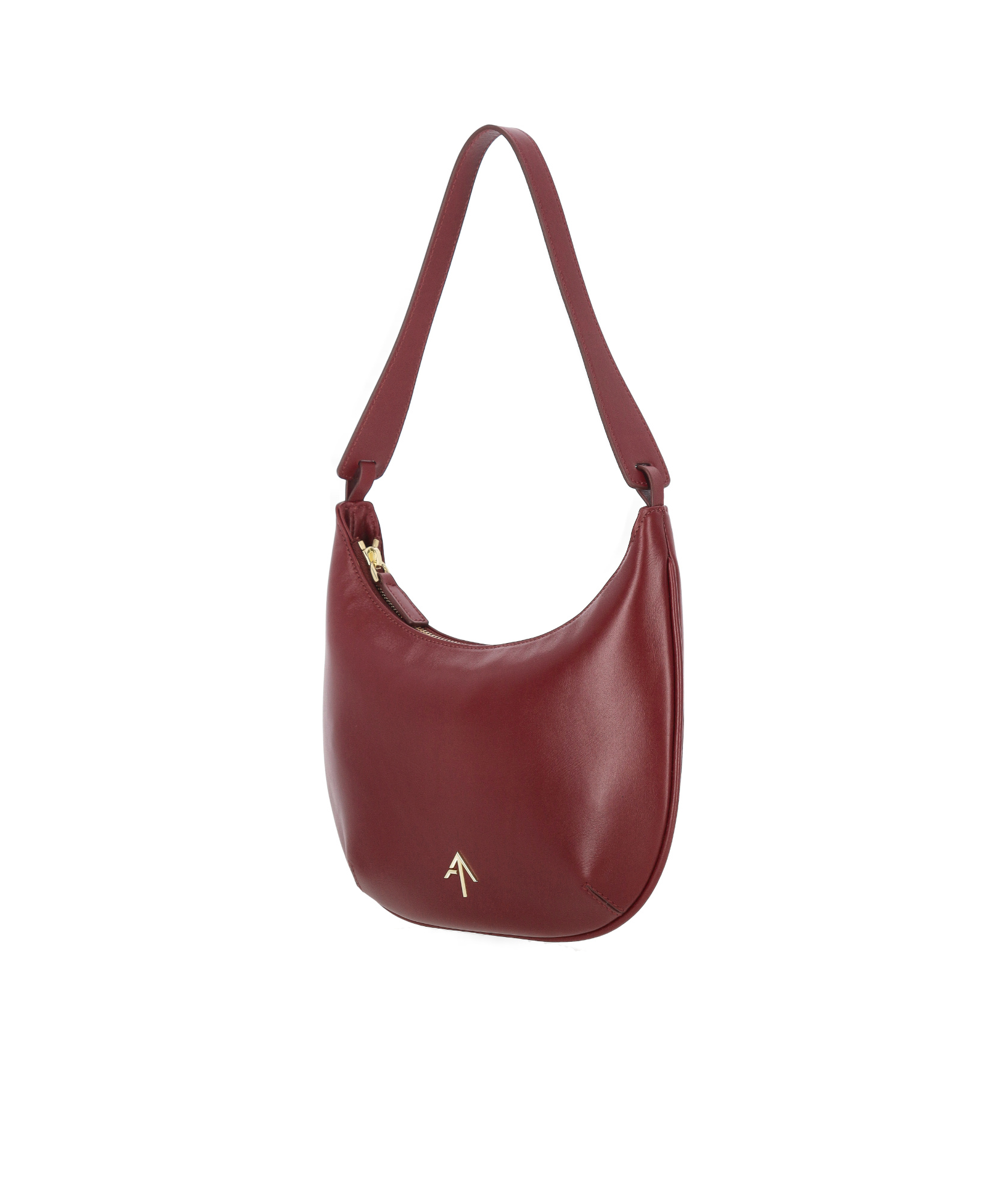 Manu Atelier Zipper Shoulder Bag In Red