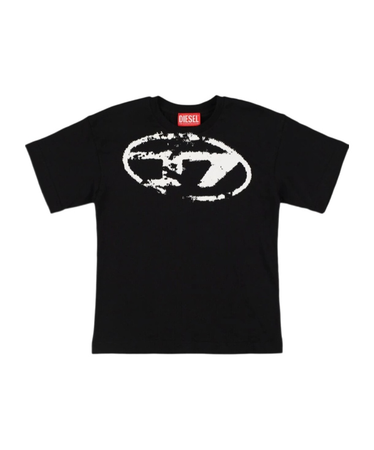 Diesel Used-effect Oval D Logo T-shirt