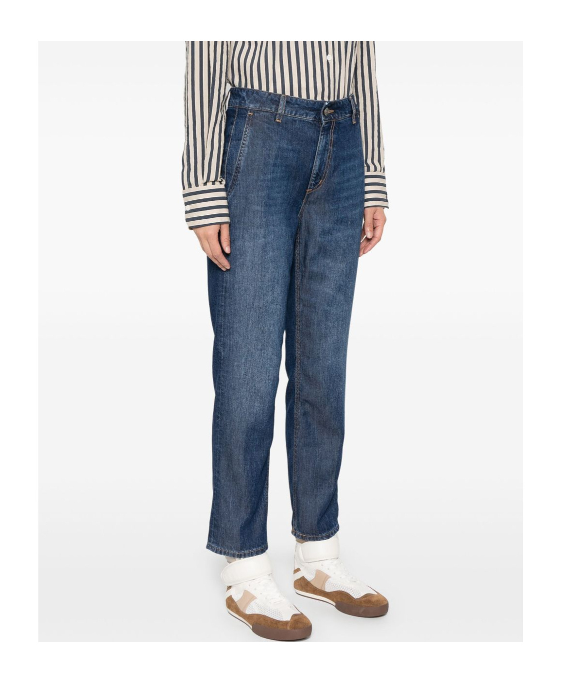 Dondup Belt-loop Jeans In Blue