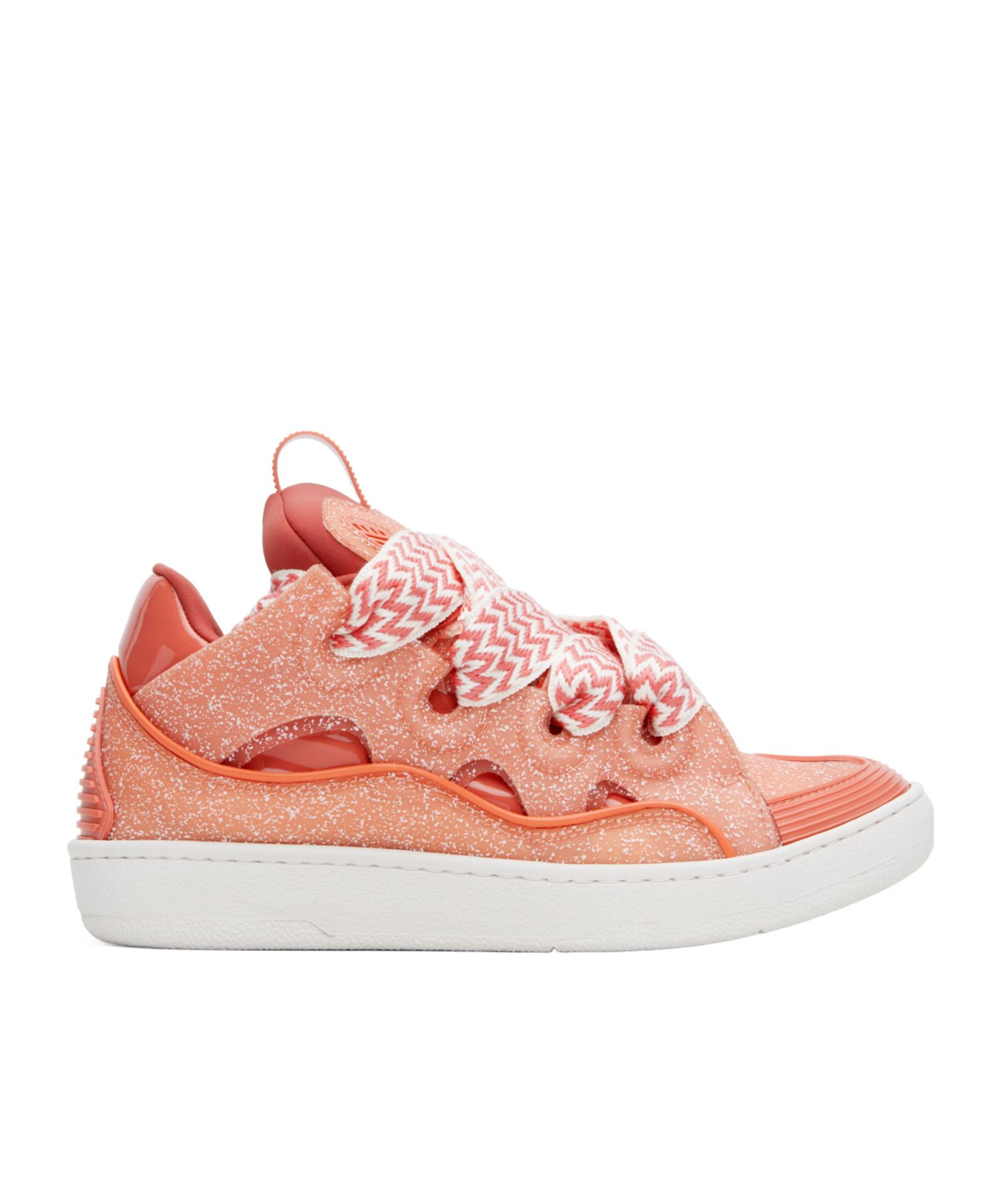 Lanvin Pink Speckled Curb Sneakers In Pink