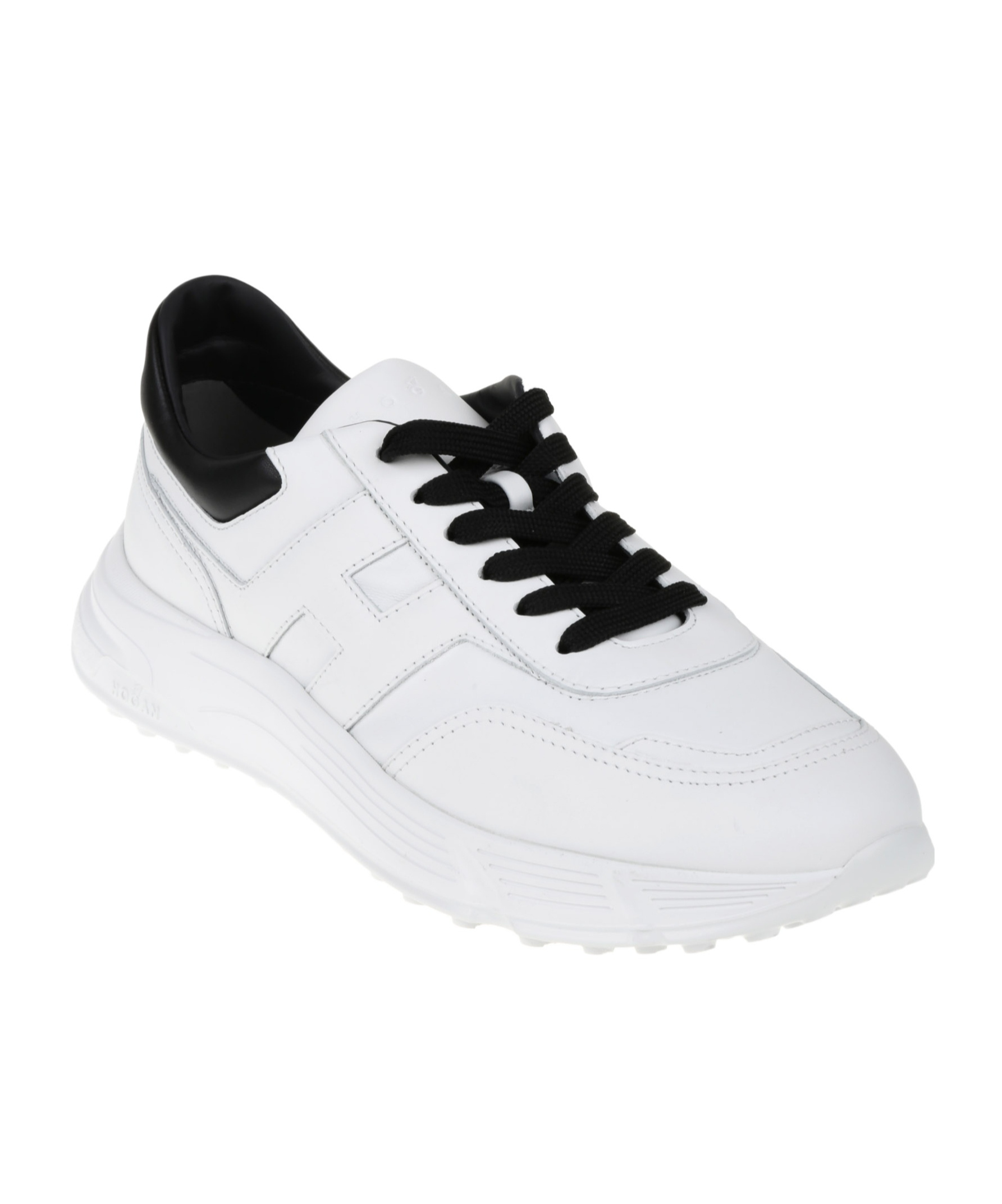 Hogan Round Toe Sneakers In White