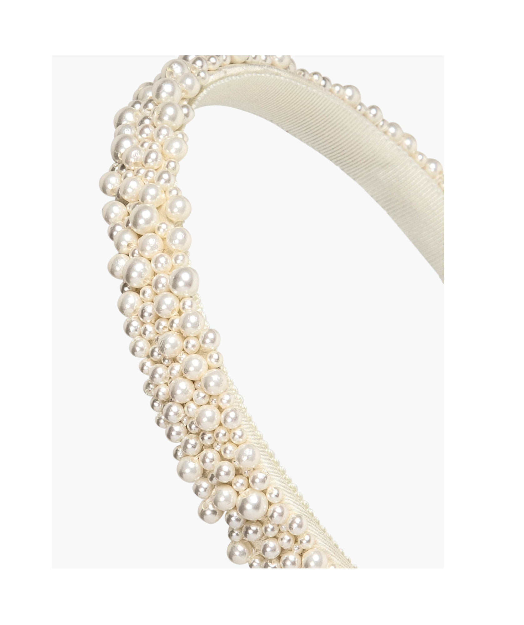 Jennifer Behr Bria Headband In Pearl