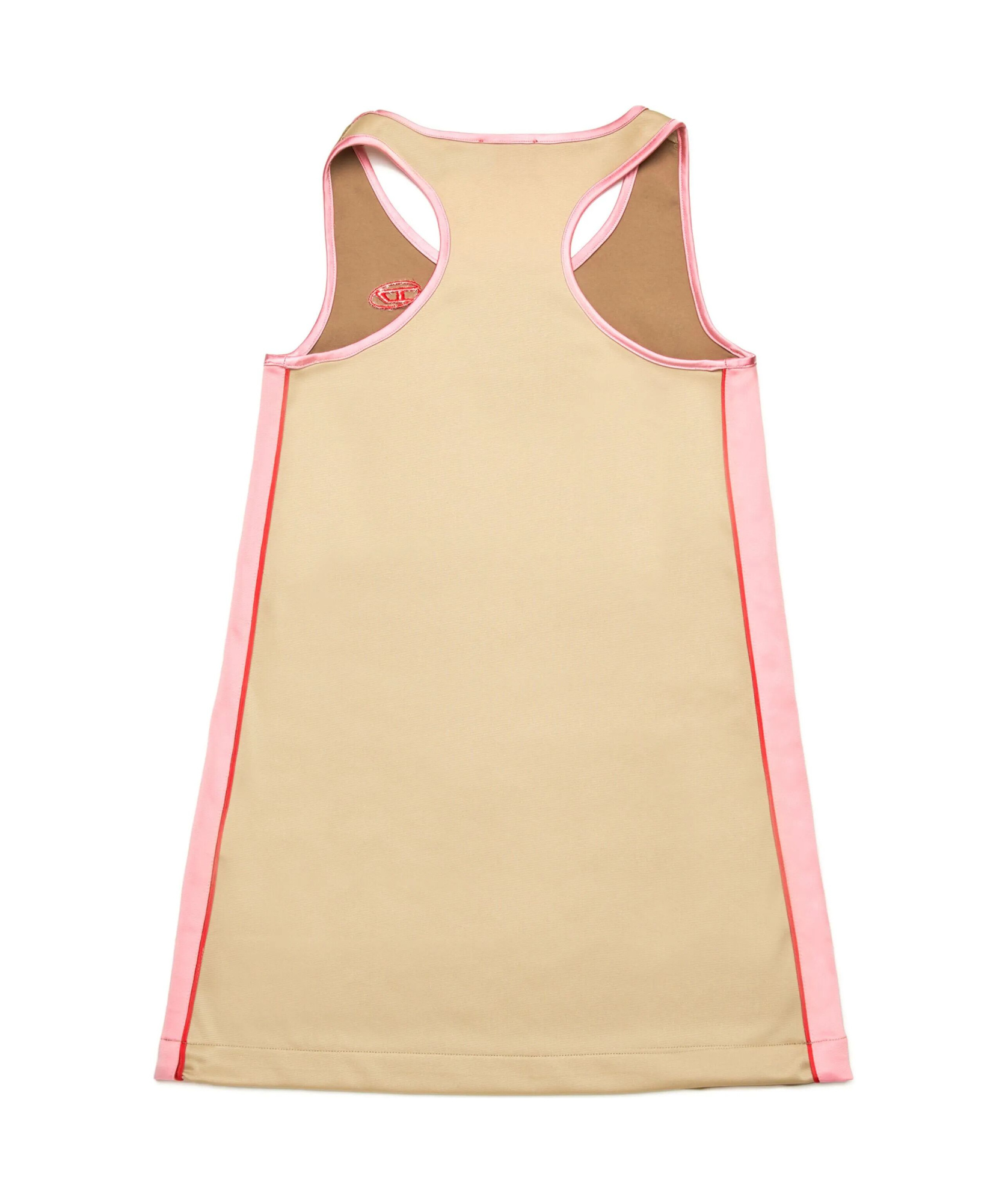 DIESEL DIESEL KIDS OVAL-D LOGO EMBROIDERED TANK DRESS