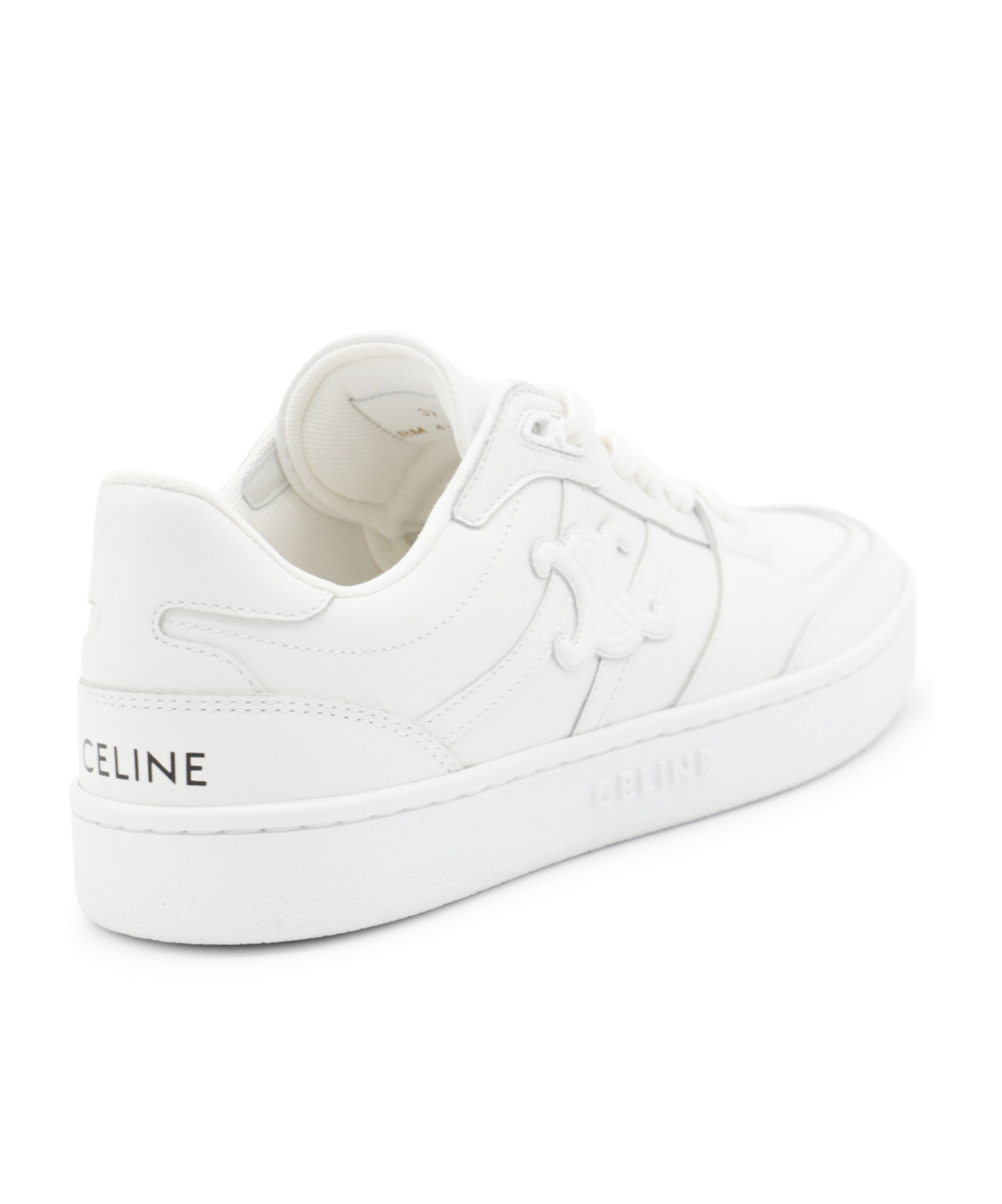 Celine Lace-up Low-cut Casual Shoes In White