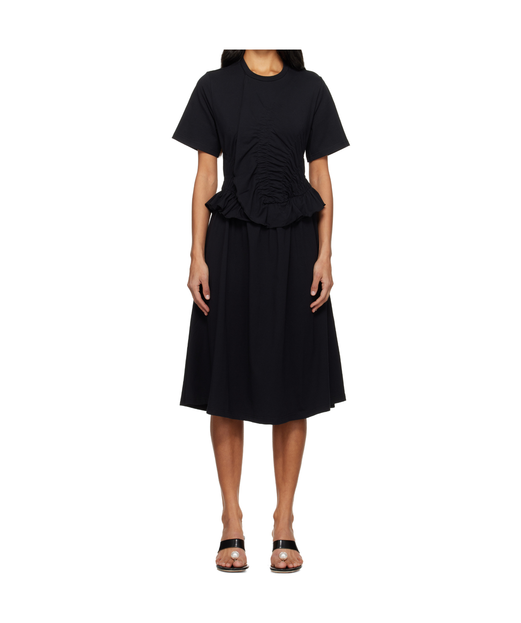 Cecilie Bahnsen Bonnie Midi Dress In Black