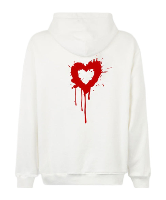 Vision Of Super Hoodie With Puff Print On In White