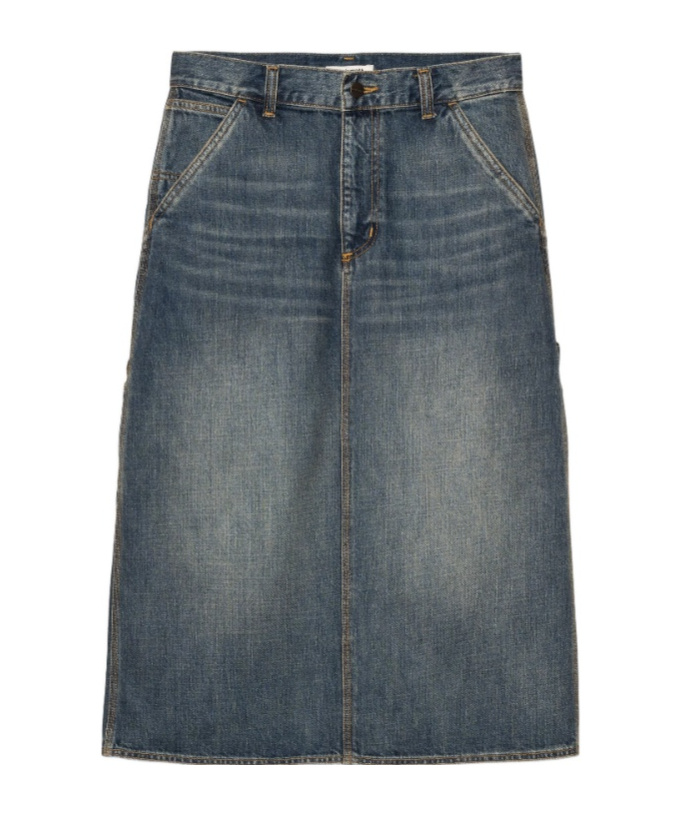 Carhartt Wip W' Single Knee Denim Skirt In Blue