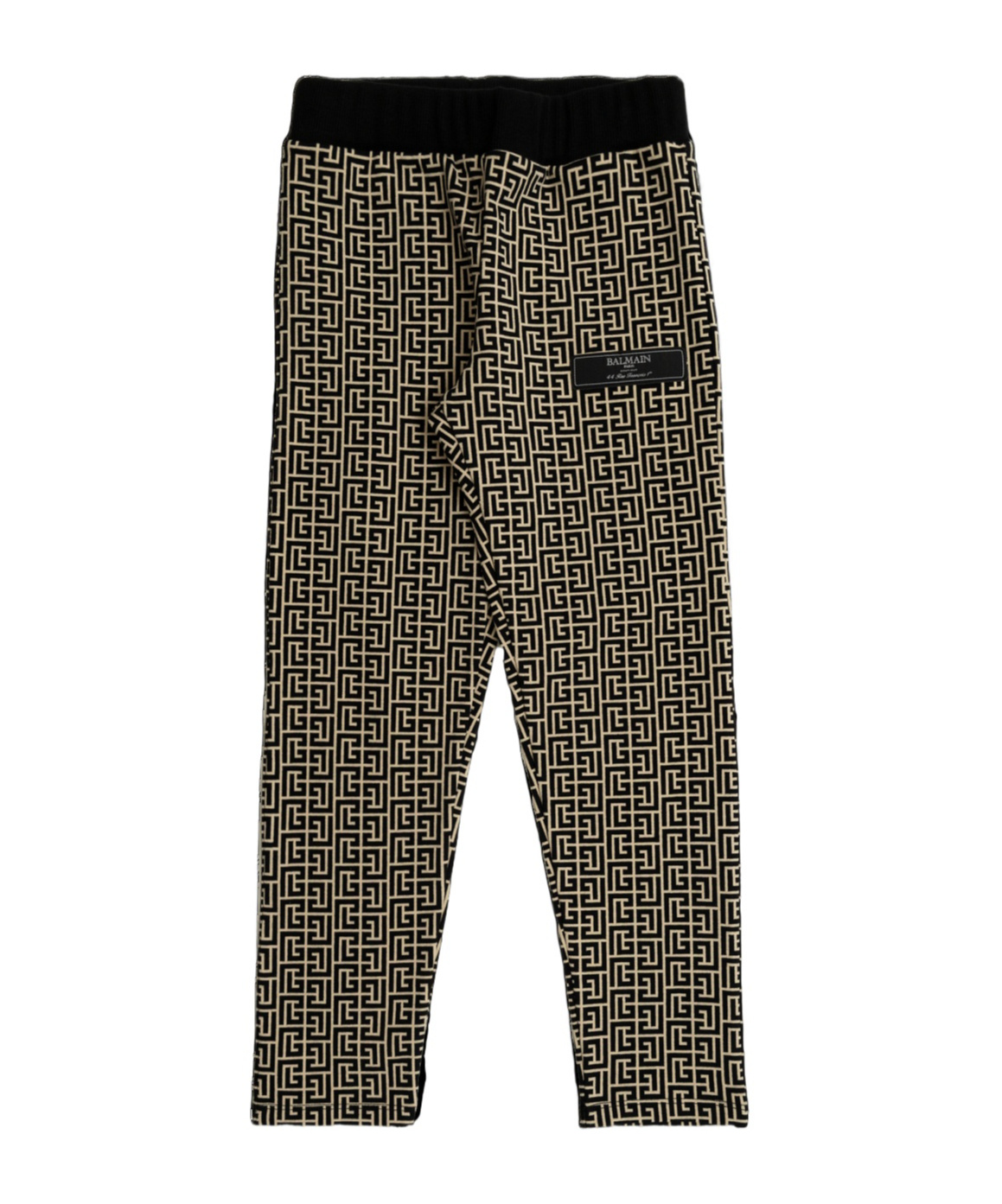 Balmain Elastic Waist Casual Pants In Black
