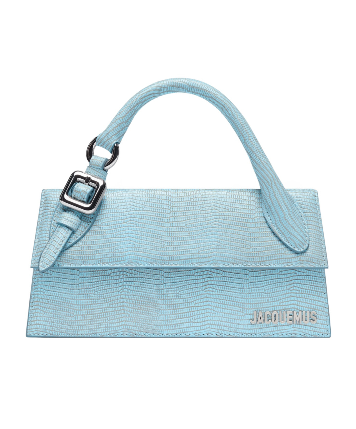Jacquemus Long Signature Buckled Handbag In Blue