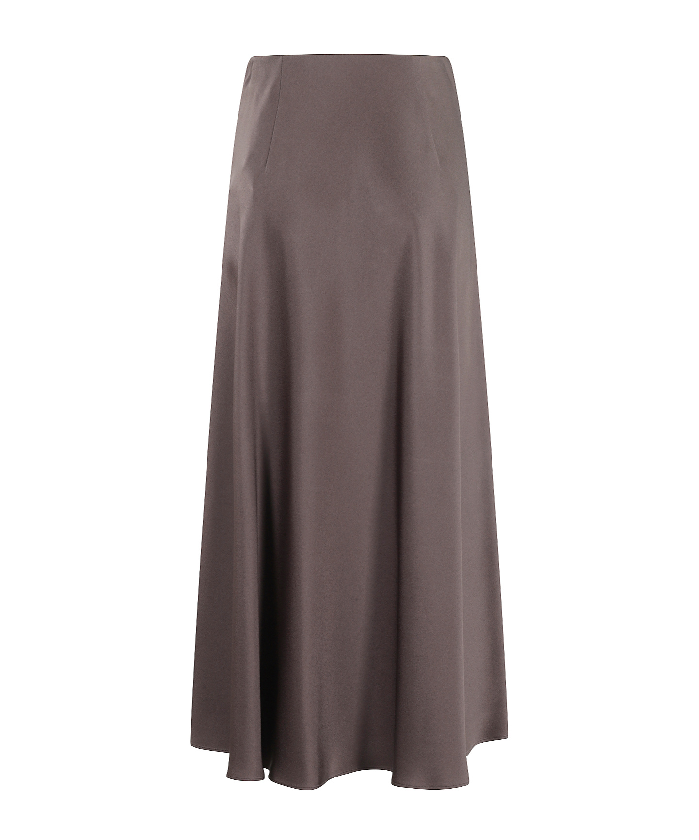 Herno Dark Chocolate Midi Skirt In Gray