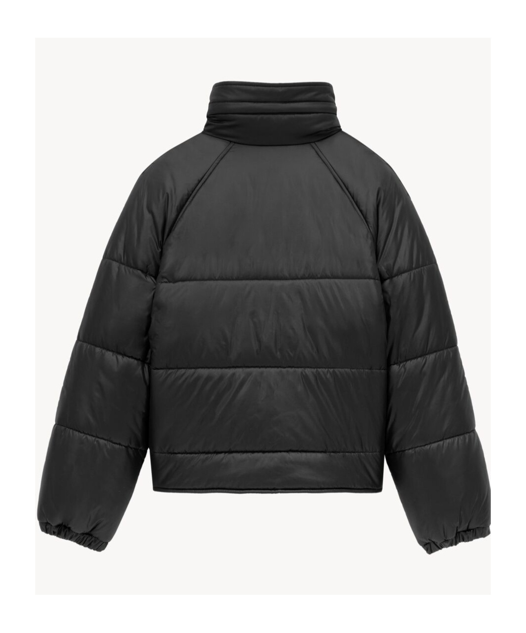Saint Laurent Cassandre Padded And Quilted Nylon Jacket In Black
