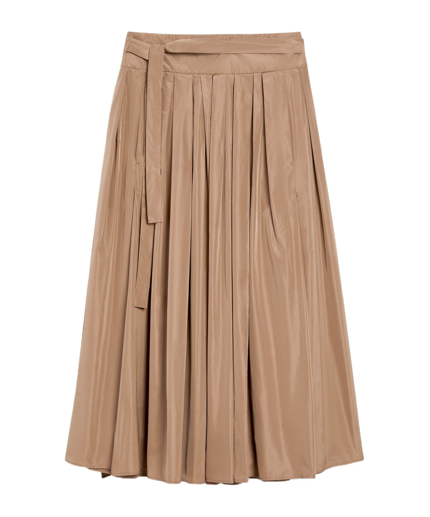Max Mara Pleated Skirt In Nude