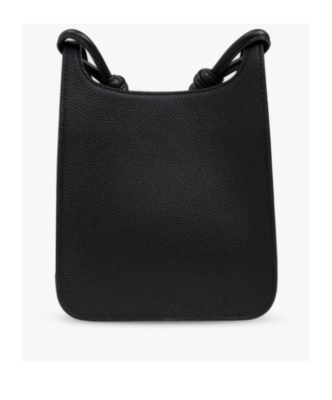 Mcm Logo Shoulder Bag In Black