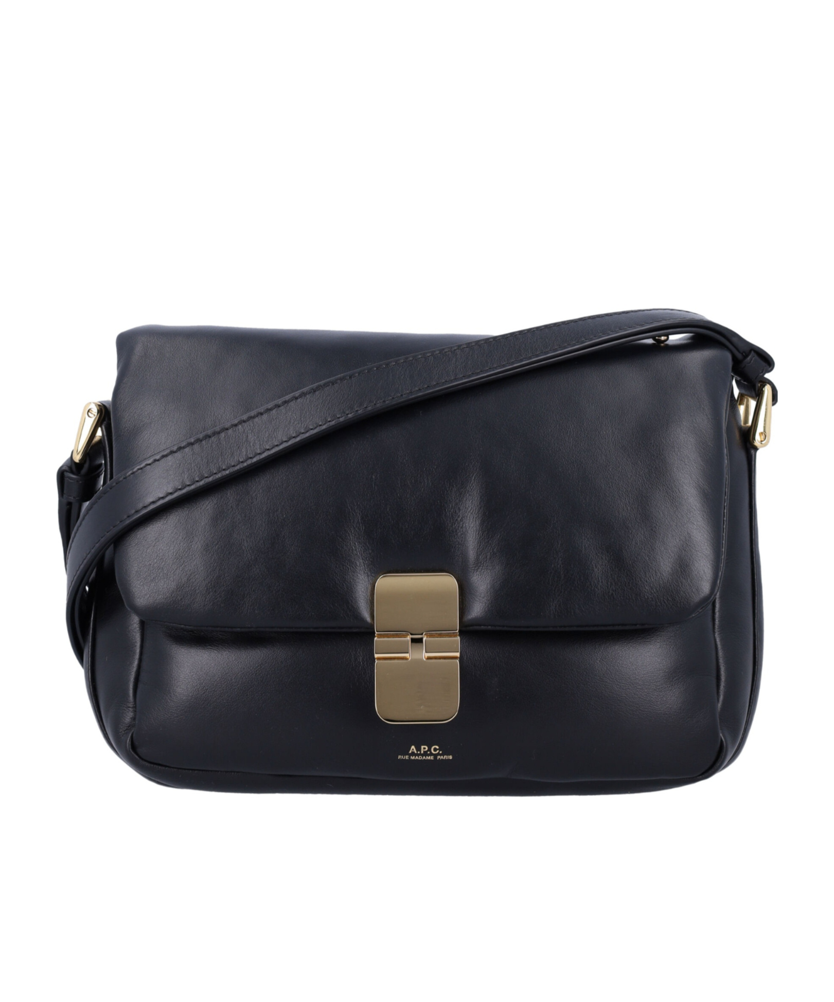 Apc Flap Shoulder Bag In Black