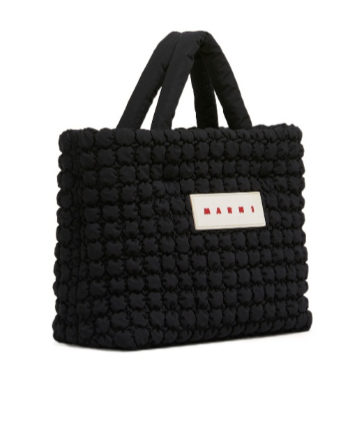 Marni Quilted Mini Bag In Black