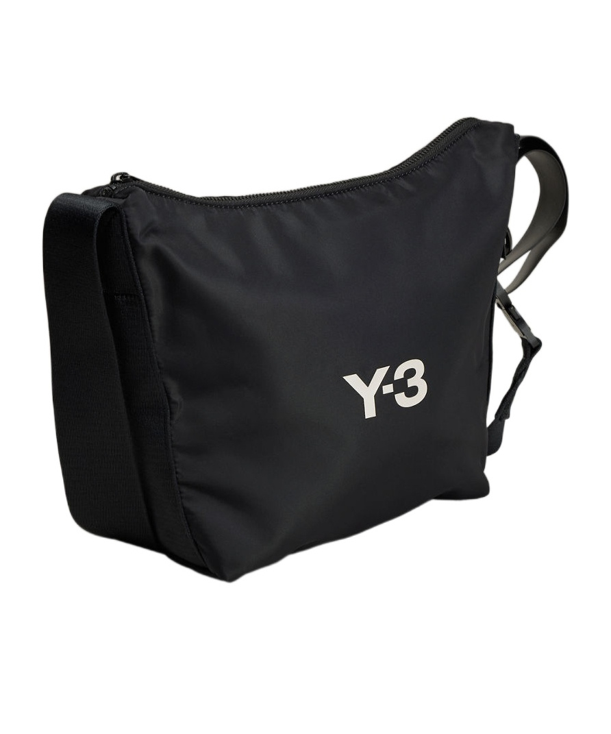 Shop Y-3 Printed Cross Body Bag In Black