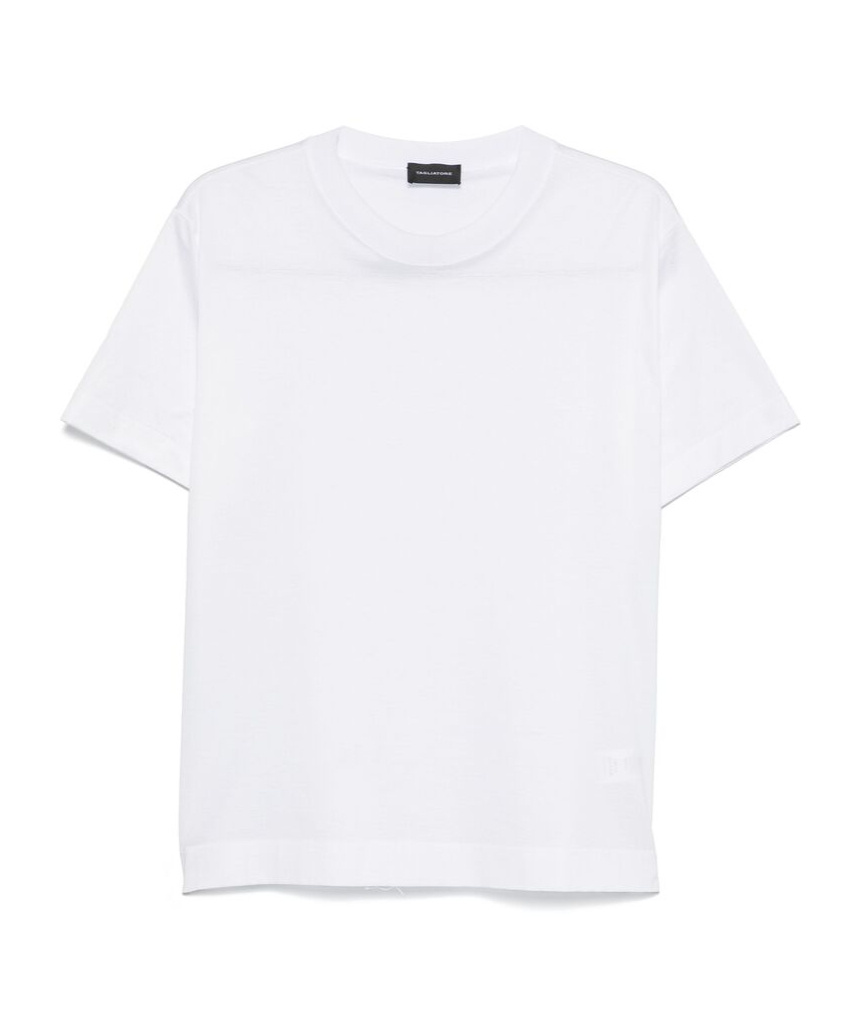 Shop Tagliatore Short-sleeved T-shirt In White