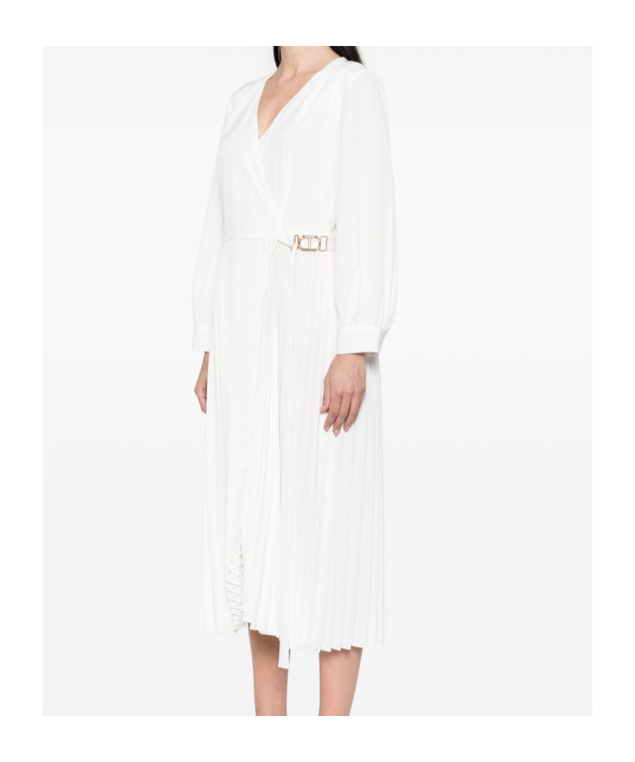 TWINSET WRAP MIDI DRESS