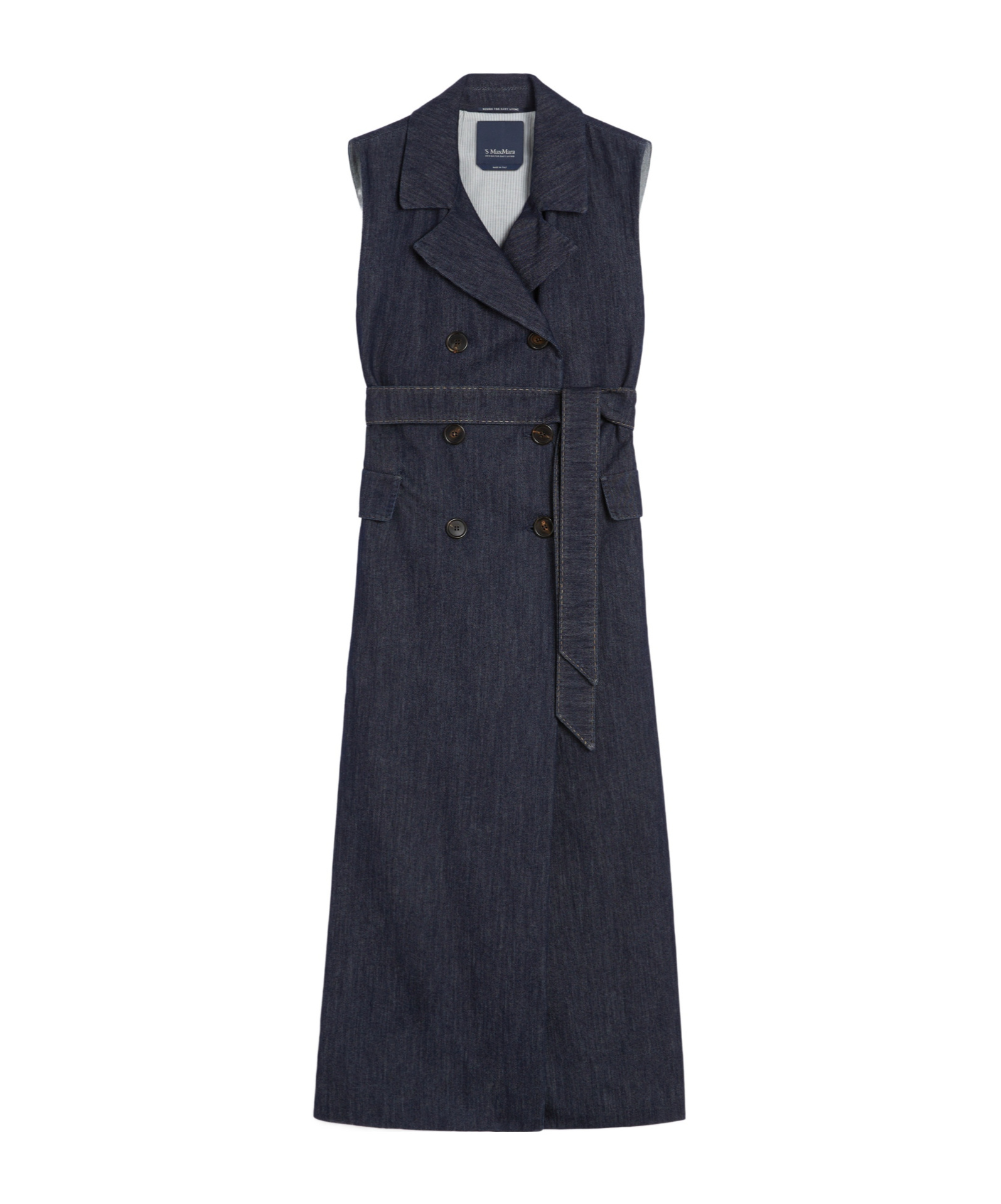 Max Mara Long Denim Gilet