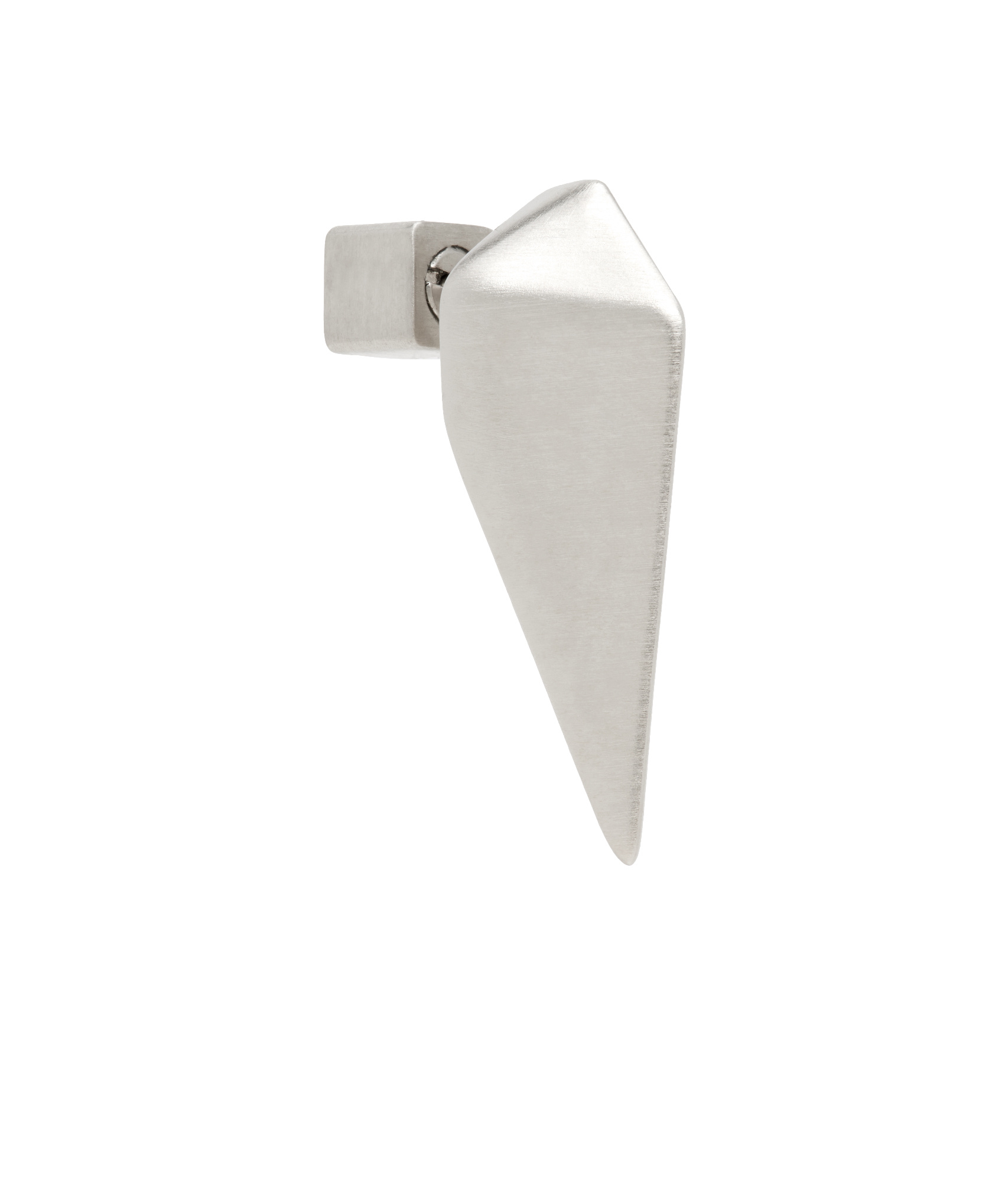 Rick Owens Geometric Single Earring In White