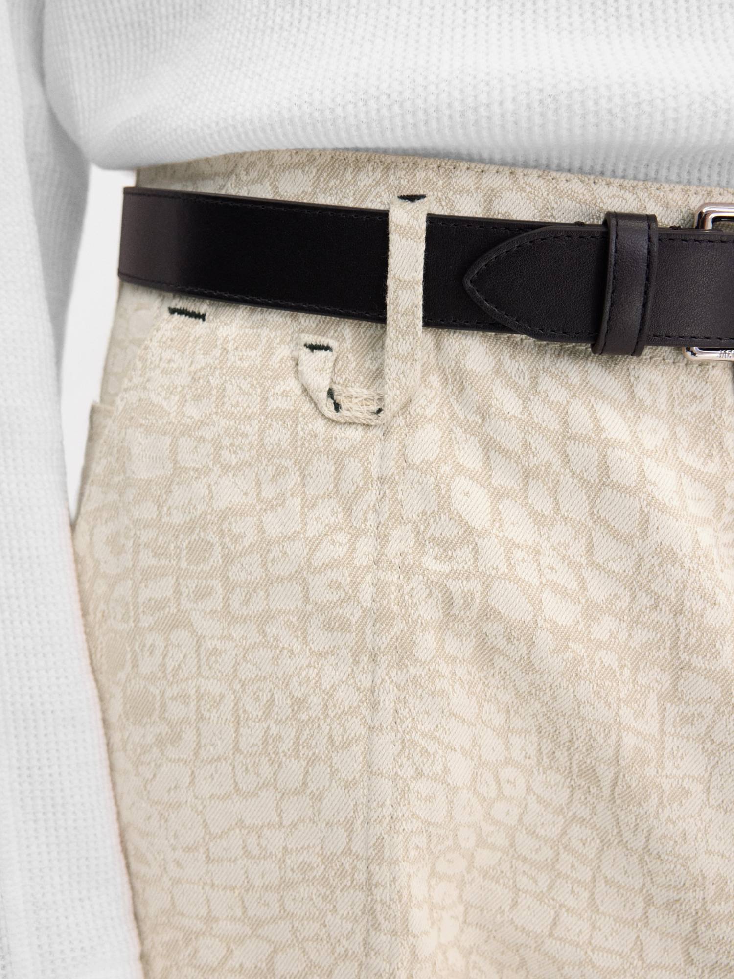 Jacquemus Belt-loop Jeans In Nude