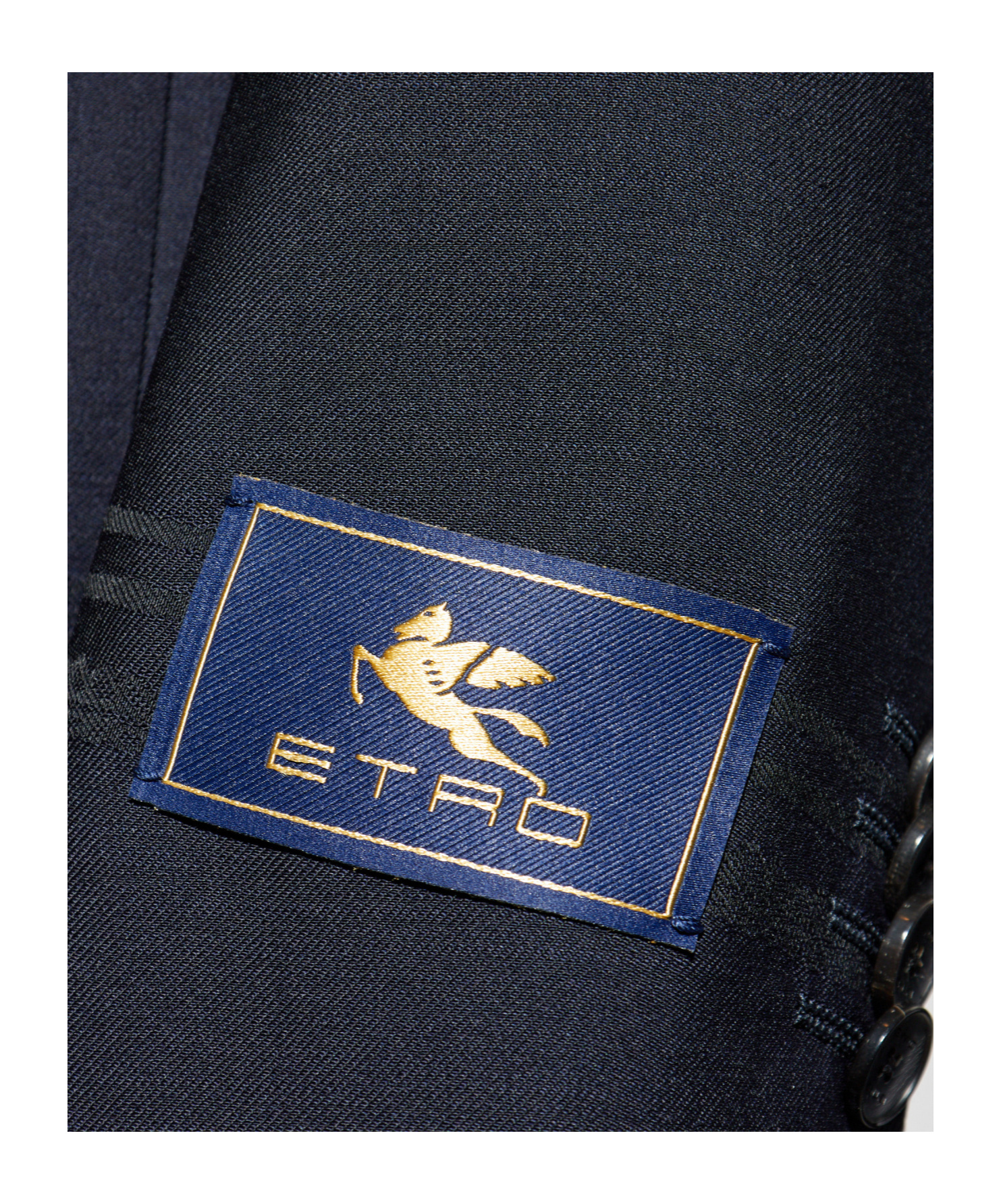 Etro Long-sleeved Suit Jacket In Blue