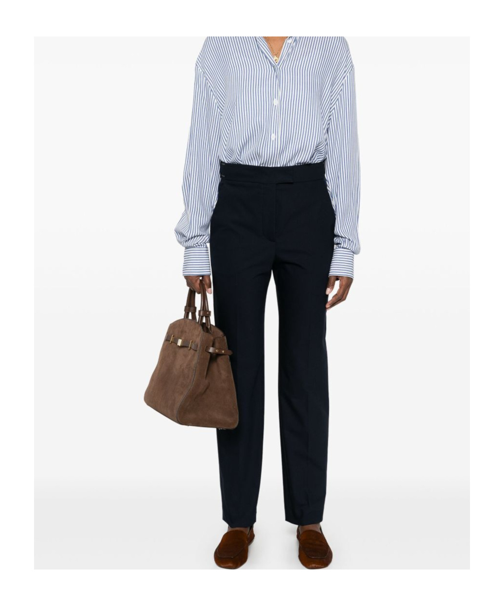 Brunello Cucinelli Tapered Trousers In Black