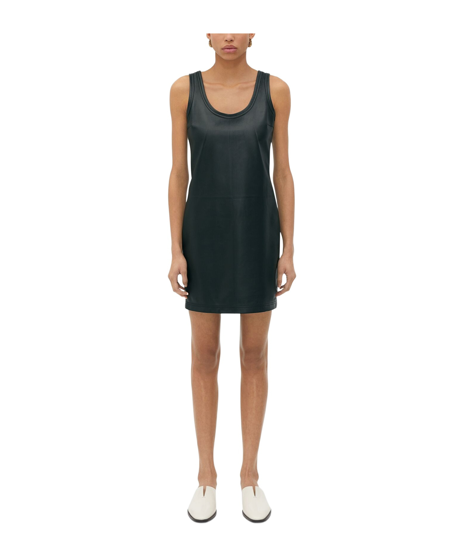 Bottega Veneta Mini Vest Dress In Black