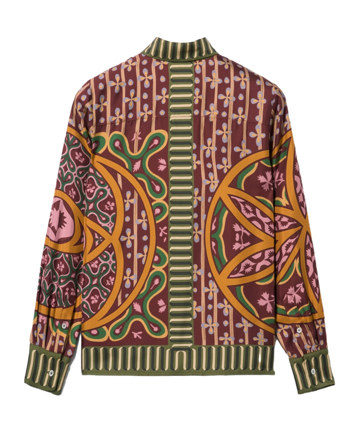 La Doublej Eclipse Placee Yellow In Silk Twill In Multicolor