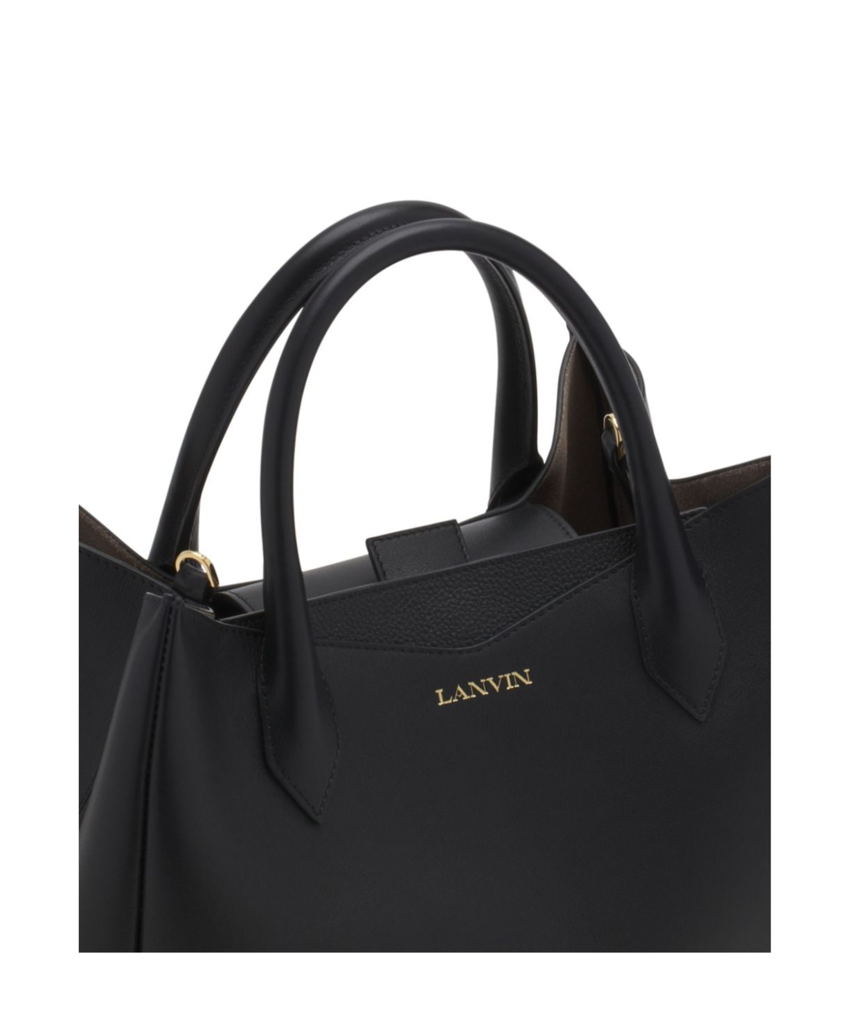 Shop Lanvin Double Handle Shoulder Bag