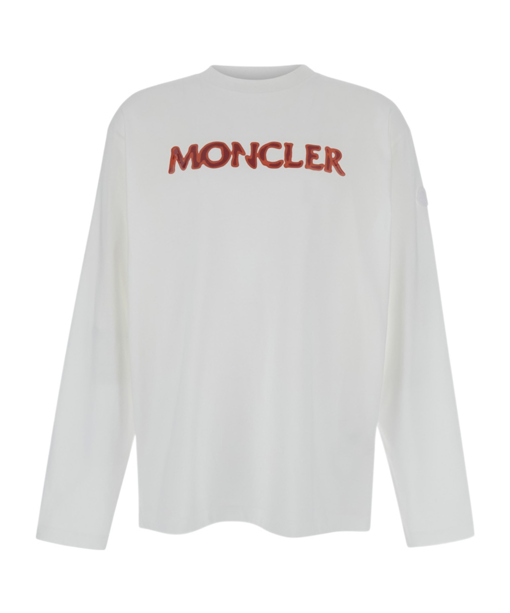 Moncler Long-sleeved T-shirt In White
