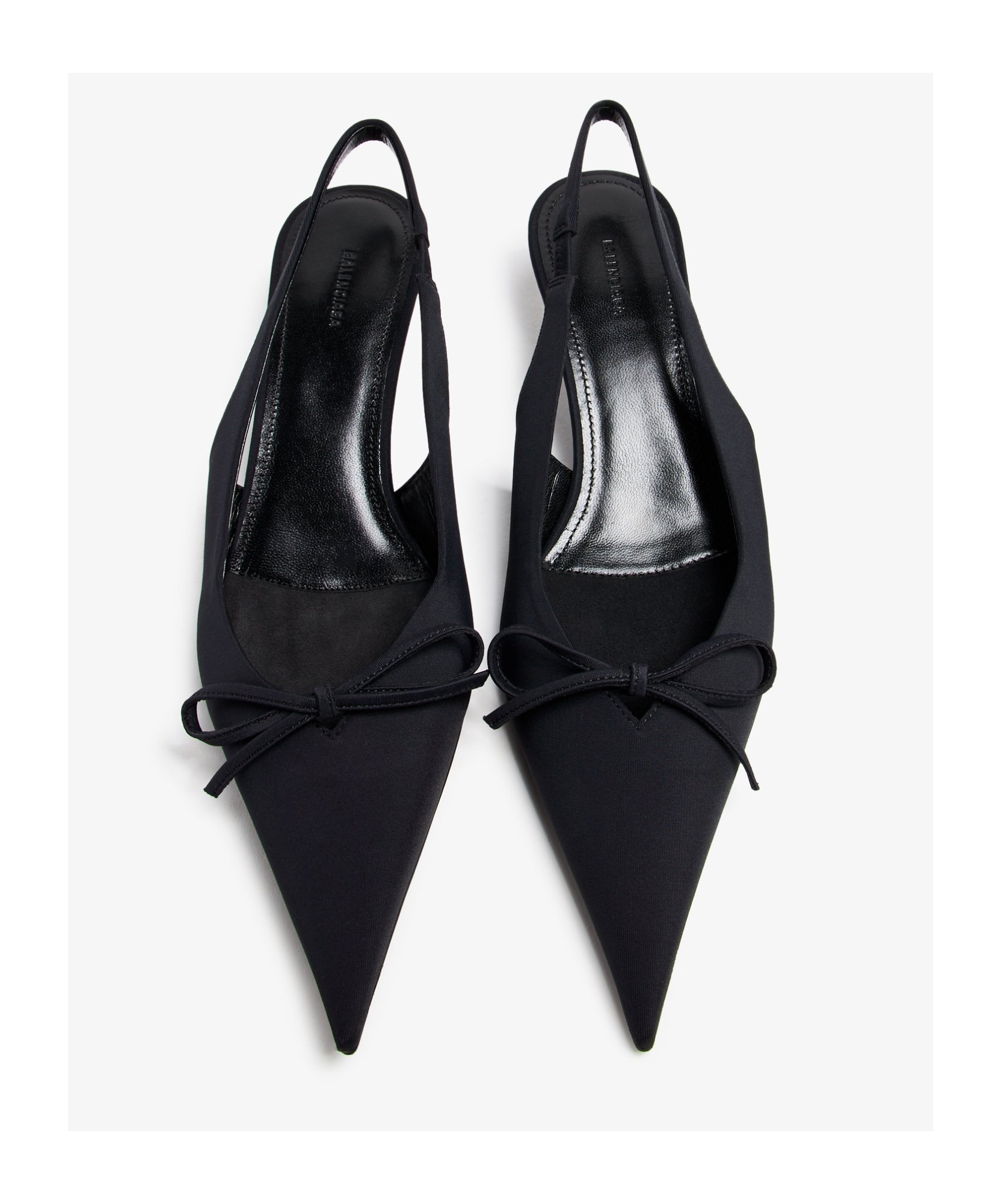 Balenciaga 40mm Slingback Leather Pumps In Black