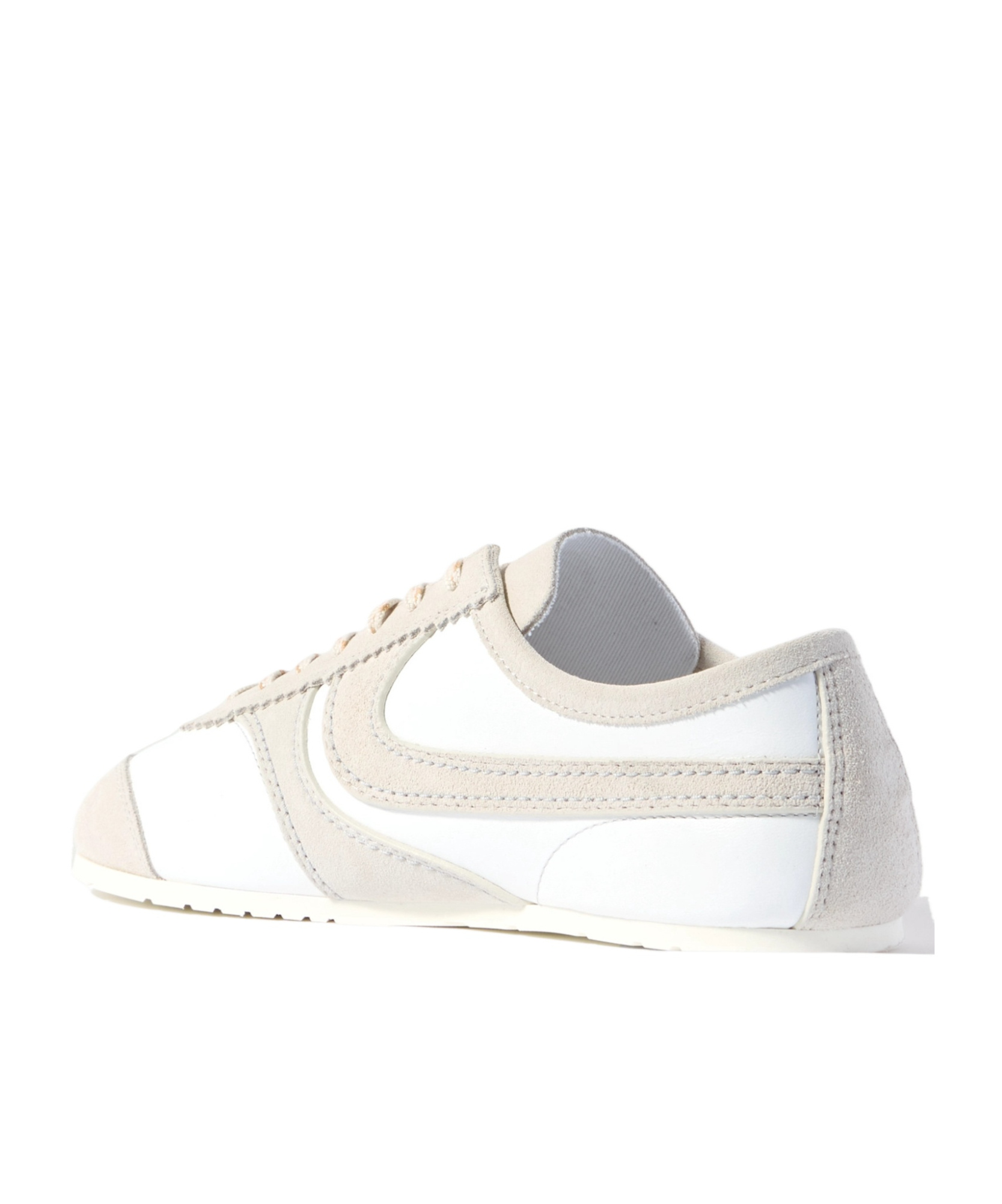 Shop Dries Van Noten Round Toe Sneakers In White