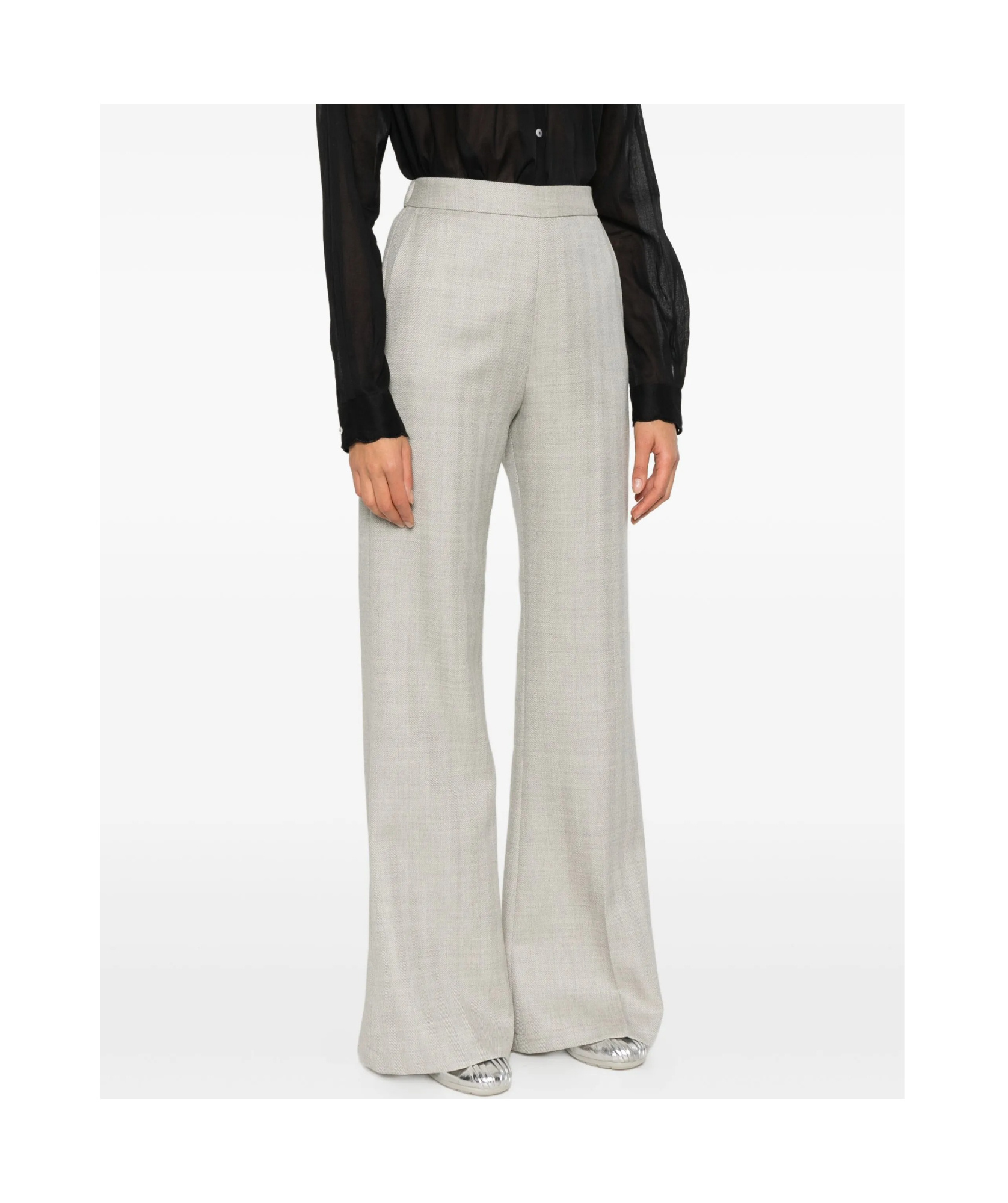 Forte Forte Flared Trousers In White