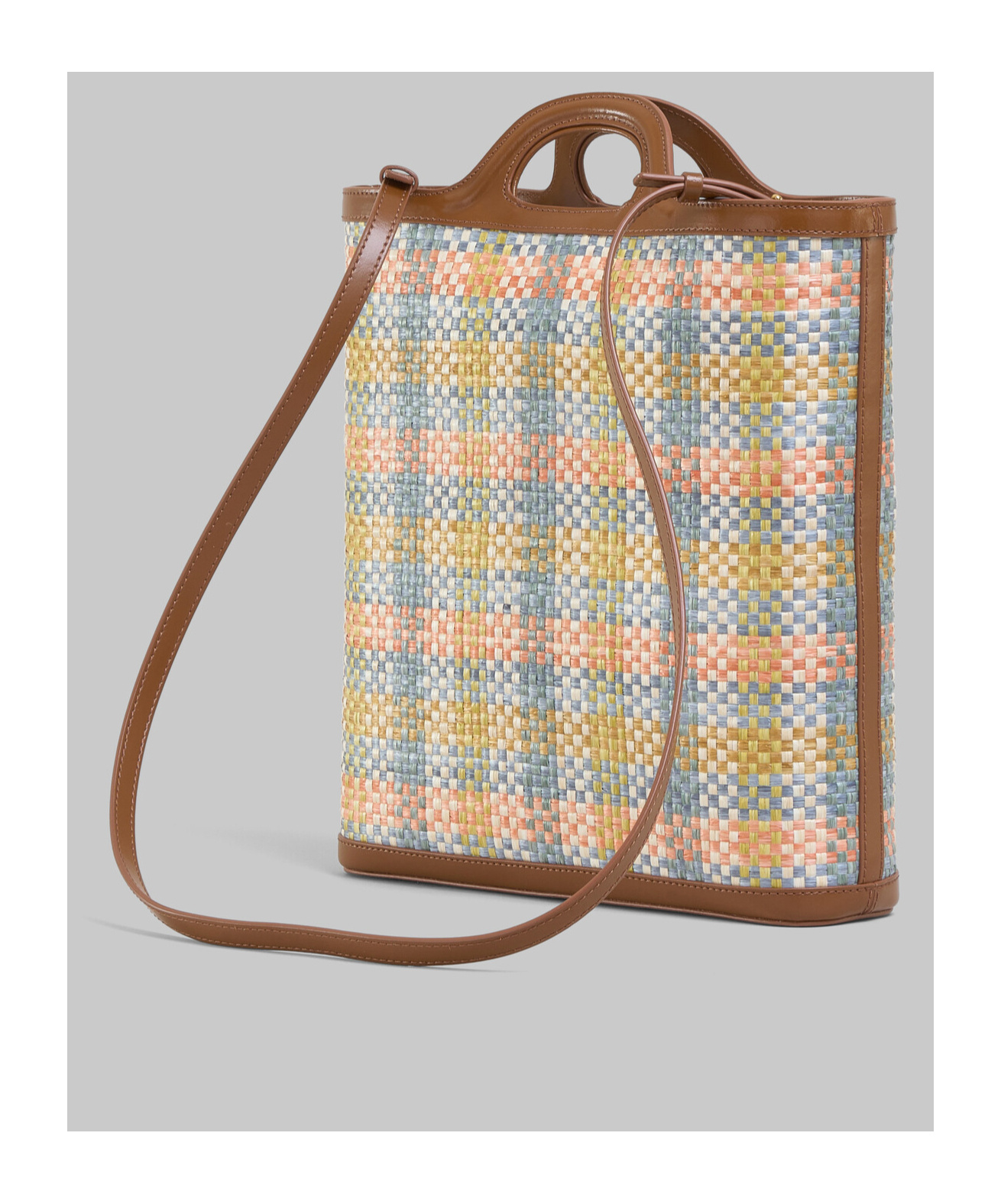 Marni Woven Tote Bag In Multicolor