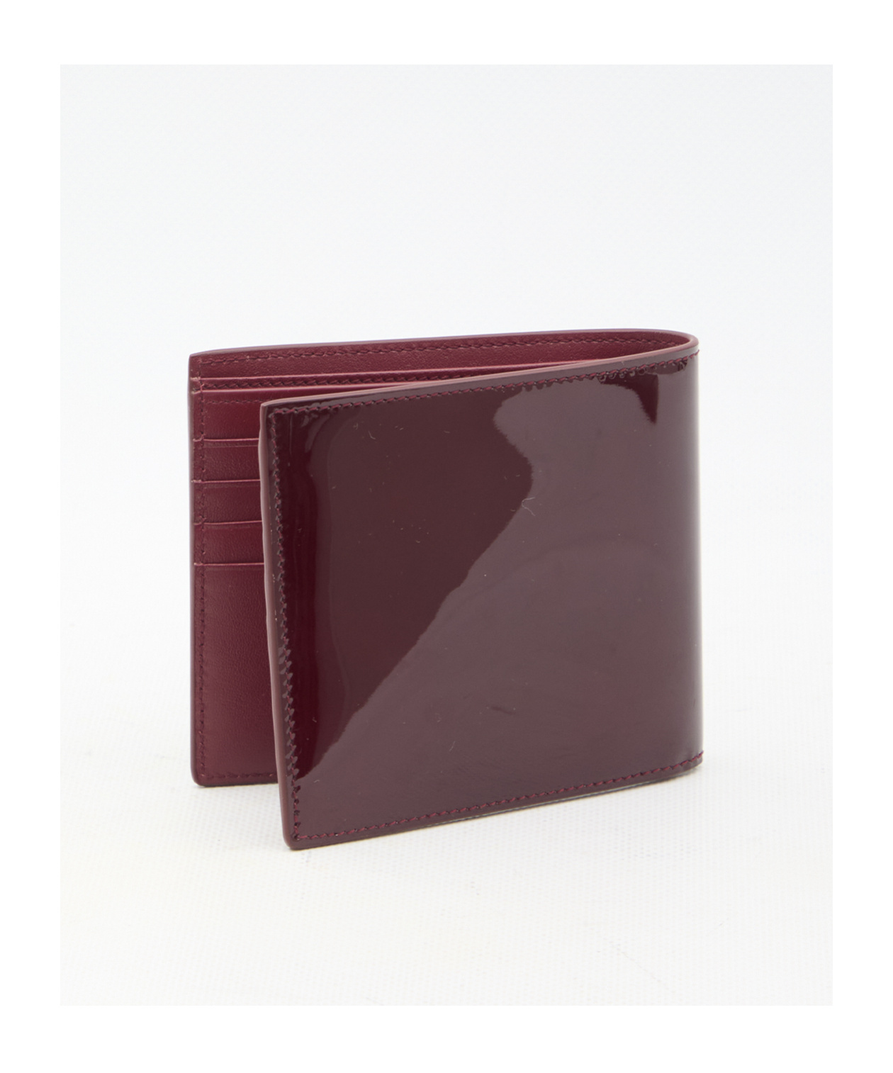Saint Laurent Folding Wallet In Red
