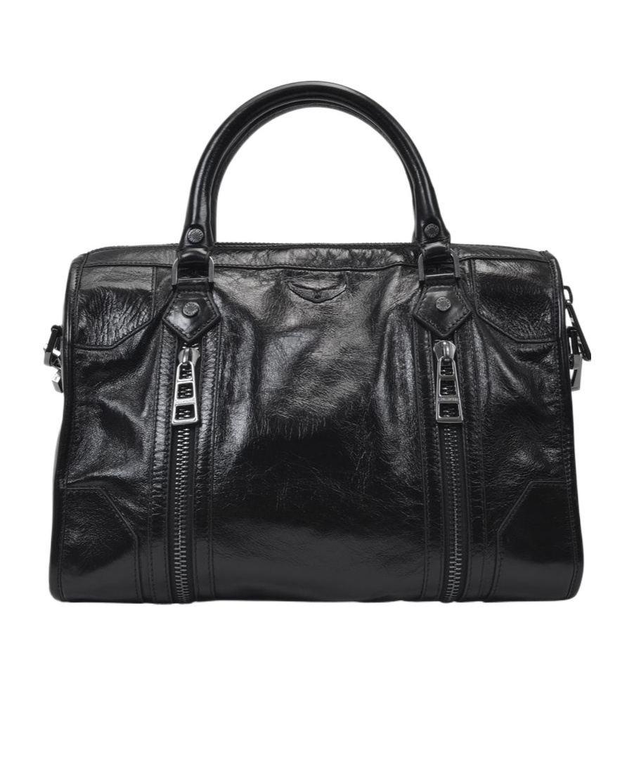 Shop Zadig & Voltaire Sunny Medium Shoulder Bag In Black