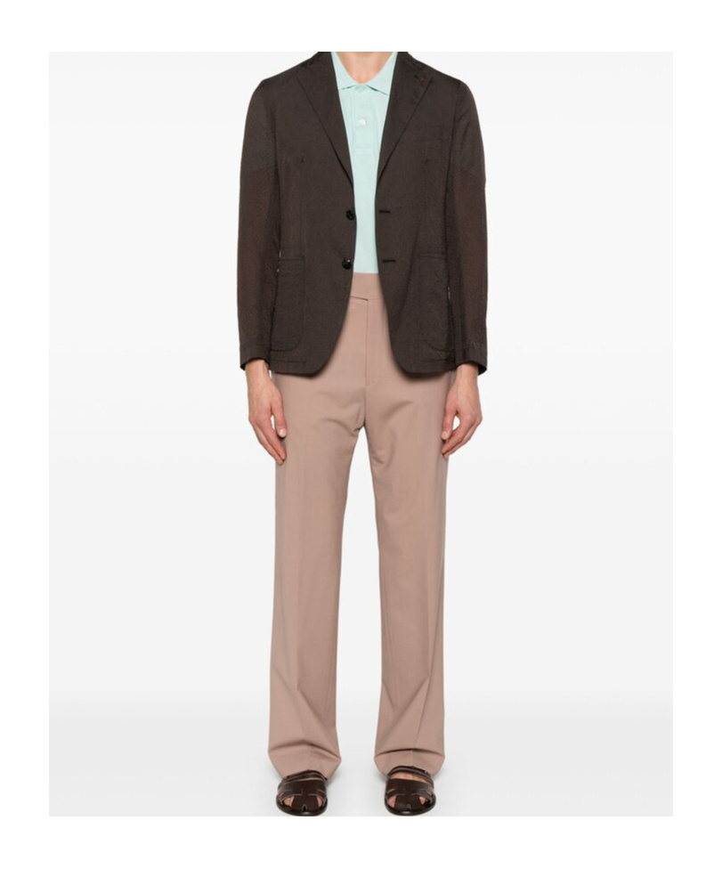 TAGLIATORE BELT-LOOP CASUAL PANTS