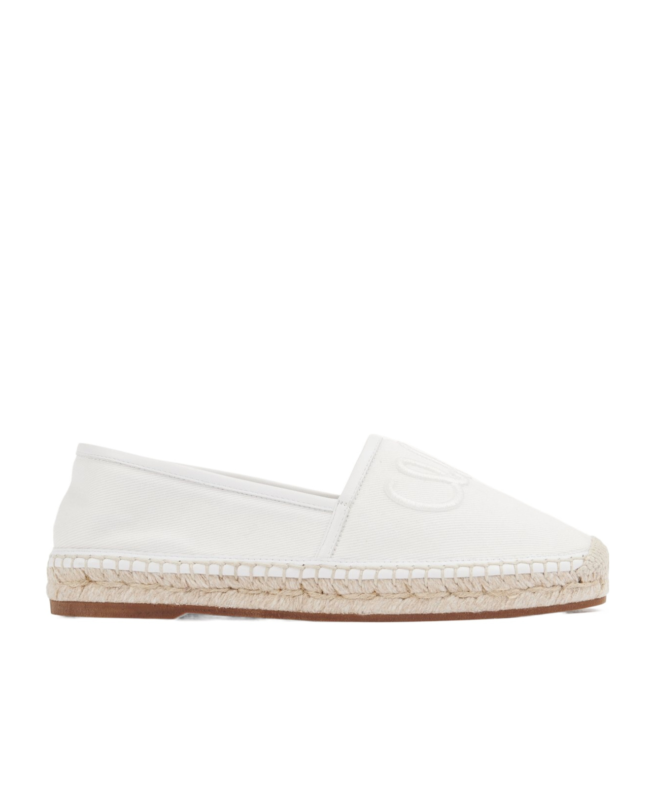 Chloé Pary Leather Espadrilles In White