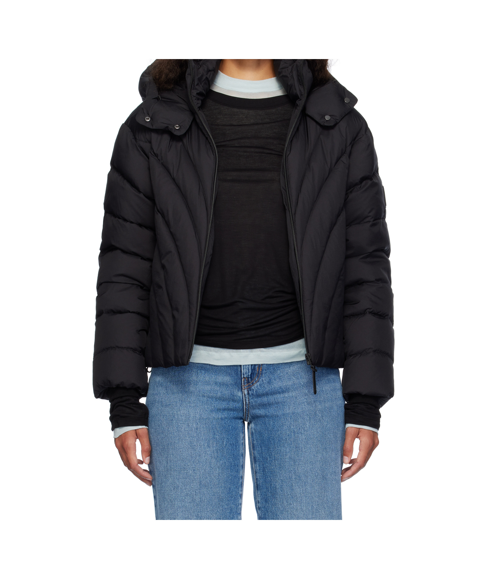 Mackage Long-sleeved Down Jacket In Black
