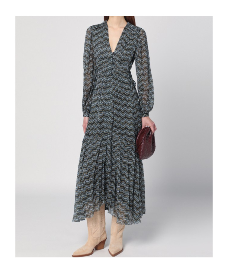 ISABEL MARANT ÉTOILE ISABEL MARANT ÉTOILE AMARA V-NECK MAXI DRESS
