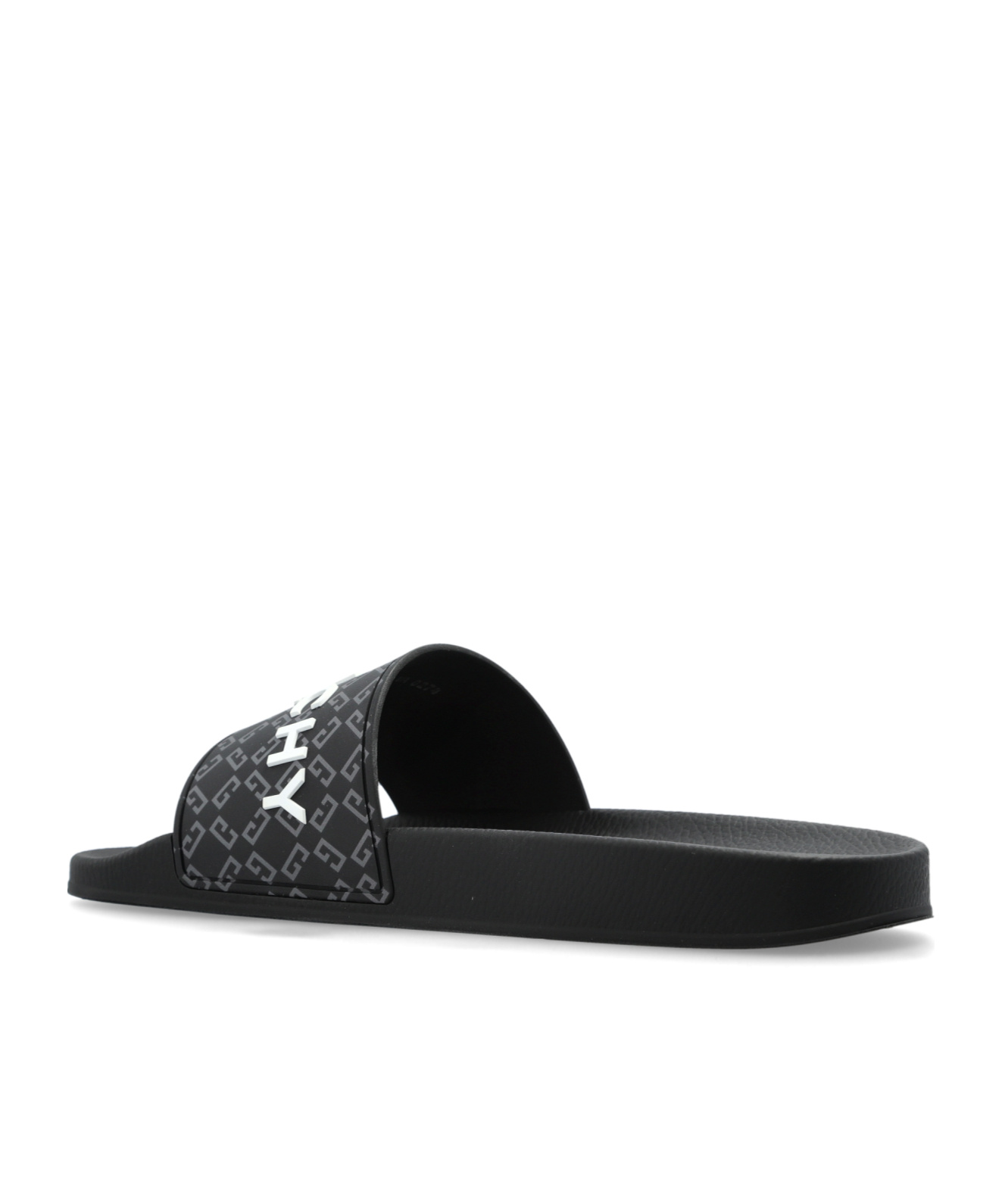 Givenchy Sandalo Slide Con Logo In Black