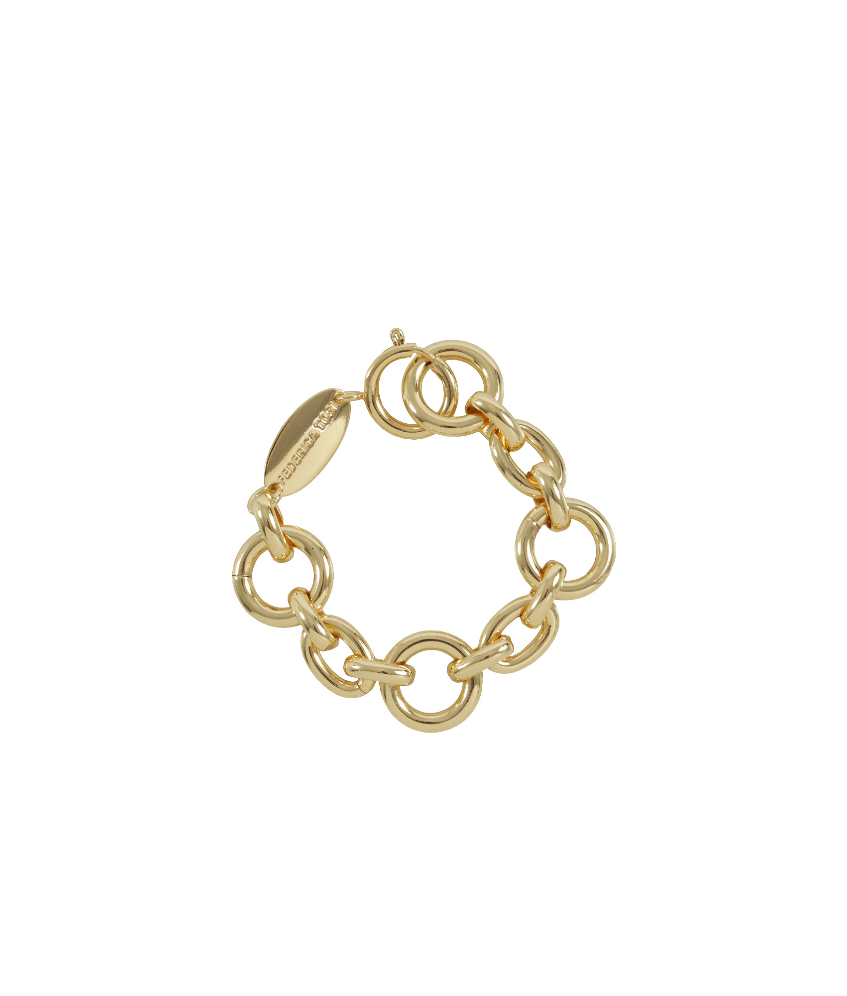 Federica Tosi Chain Link Bracelet In Yellow
