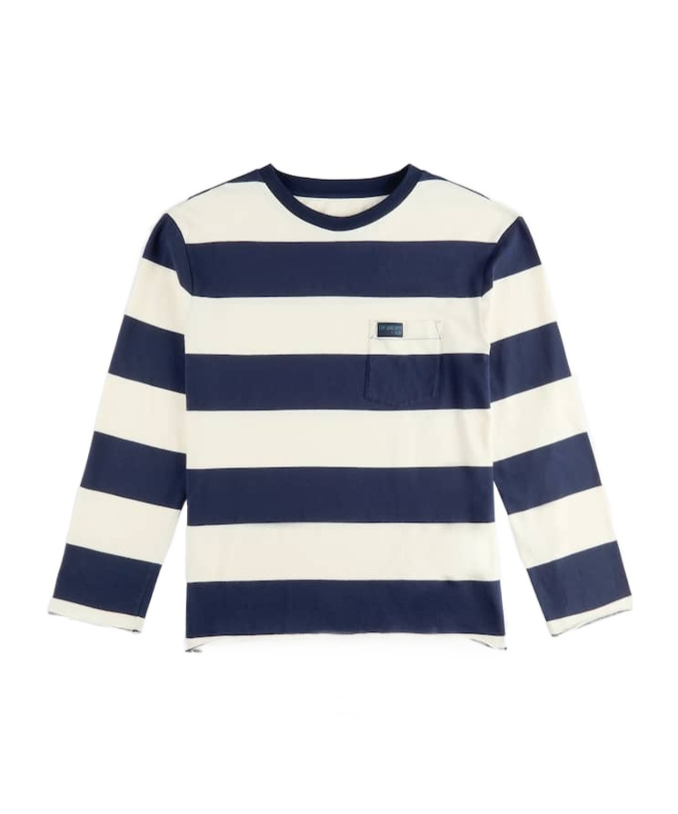 Fay Striped Archive T-shirt In White