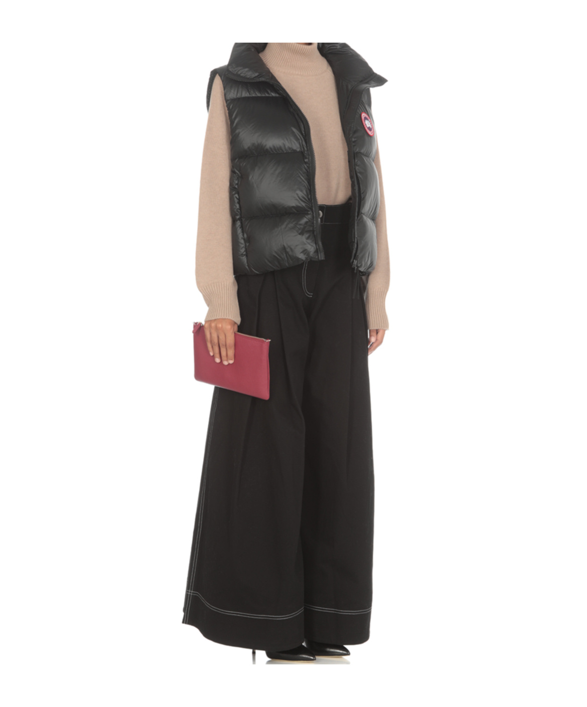 Canada Goose Logo-patch Padded Gilet In Black
