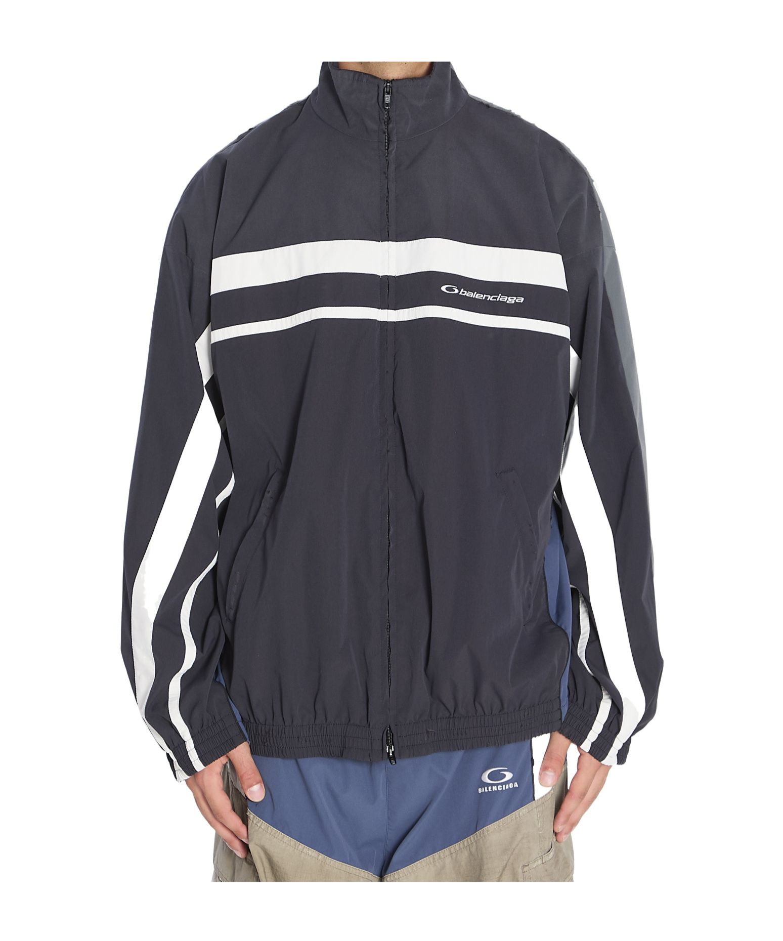 Balenciaga Zipper Jacket In Animal Print