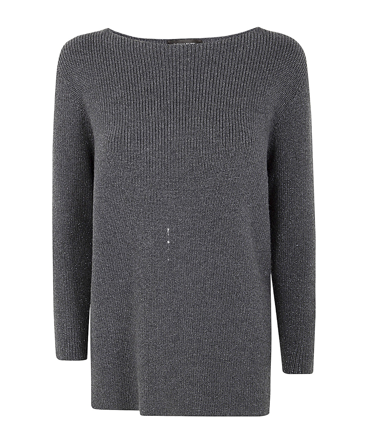 Fabiana Filippi Ribbed Oversized Jumper In Black