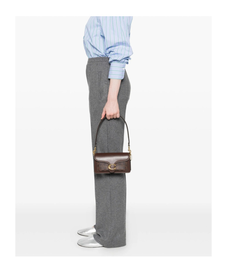 Coach Flap Shoulder Bag In Black