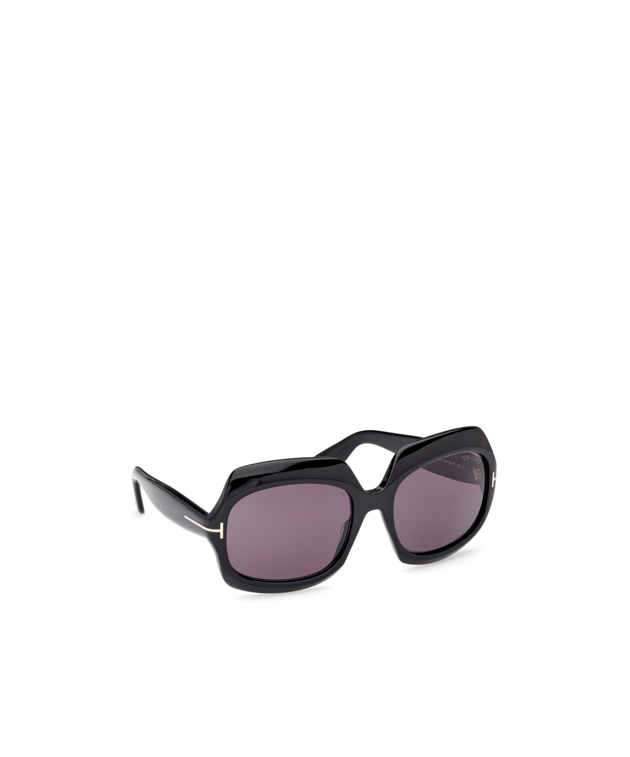 Tom Ford Eyewear Ren Oversized Frame Sunglasses In Gray